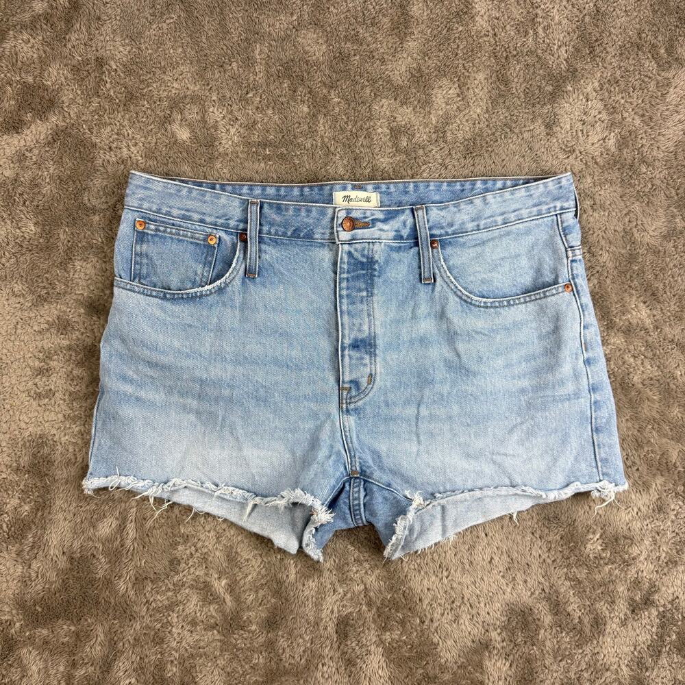 Madewell Relaxed Denim Shorts 33 Cutoff Jean Jorts Style AJ242 - Picture 4 of 14